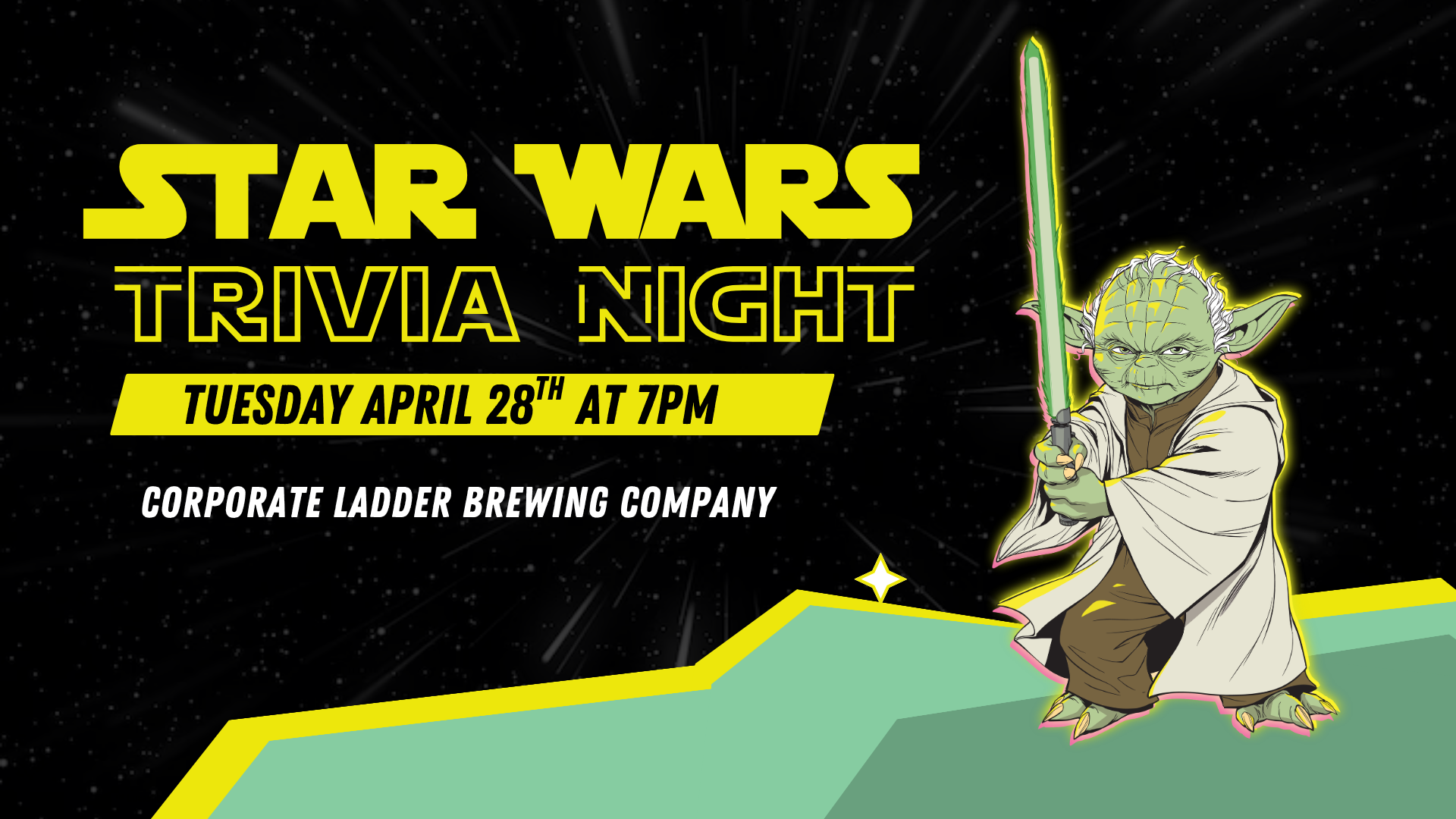 star wars trivia night event at corporate ladder brewing palmetto fl april 28th 7pm