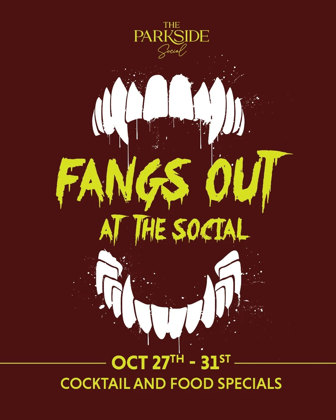 Fangs out, Verona. 🩸
We’re sinking our teeth into spooky season with cocktail + food specials all weekend long!
Grab your crew, come dressed to impress (fangs optional), and let’s eat, drink, and raise some spirits. 👻