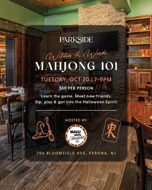 Witches, winds &amp; a little mahj magic.

Come learn the magic of mahjong at Parkside with @mahjwithamanda!

Whether you&rsquo;re completely new to the game or just ready to finally learn what everyone&rsquo;s talking about, this Mahj 101 night will