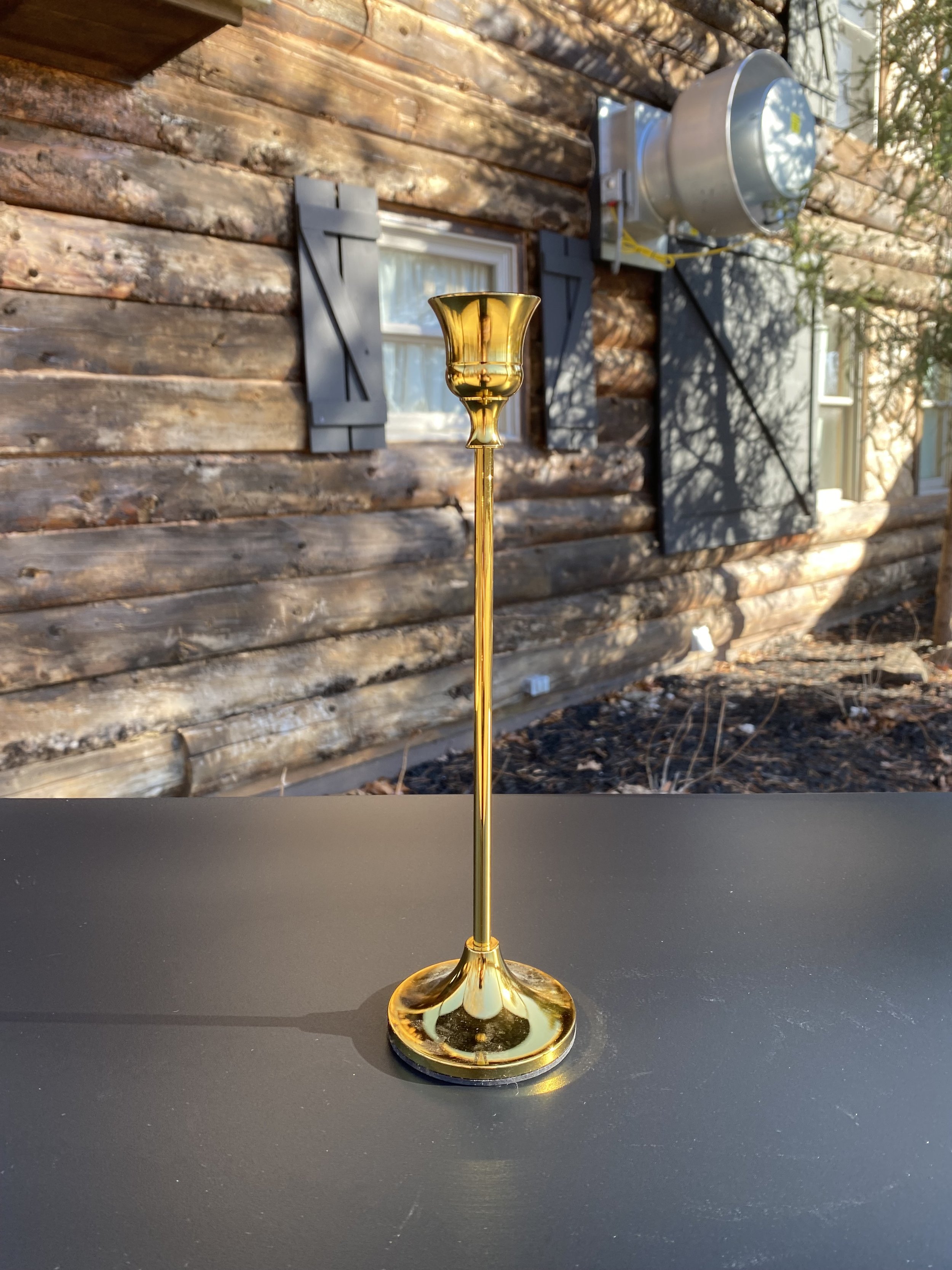 Tall Gold Candle Stick