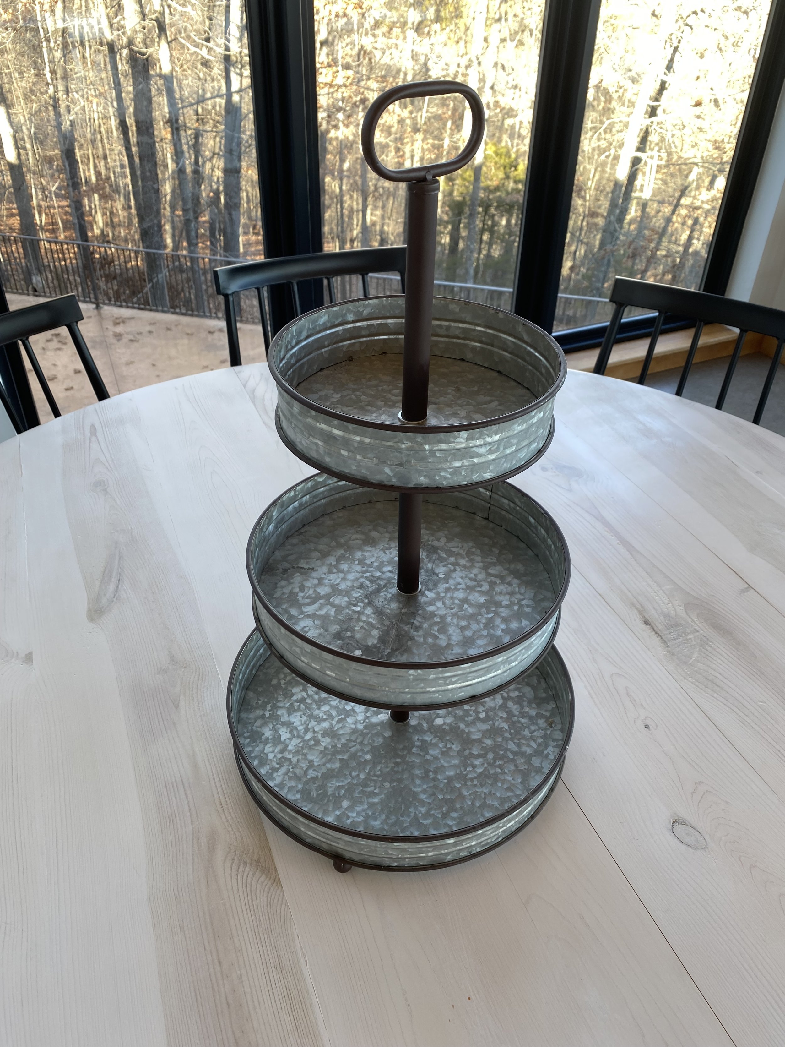 Galvanized Dessert Stand