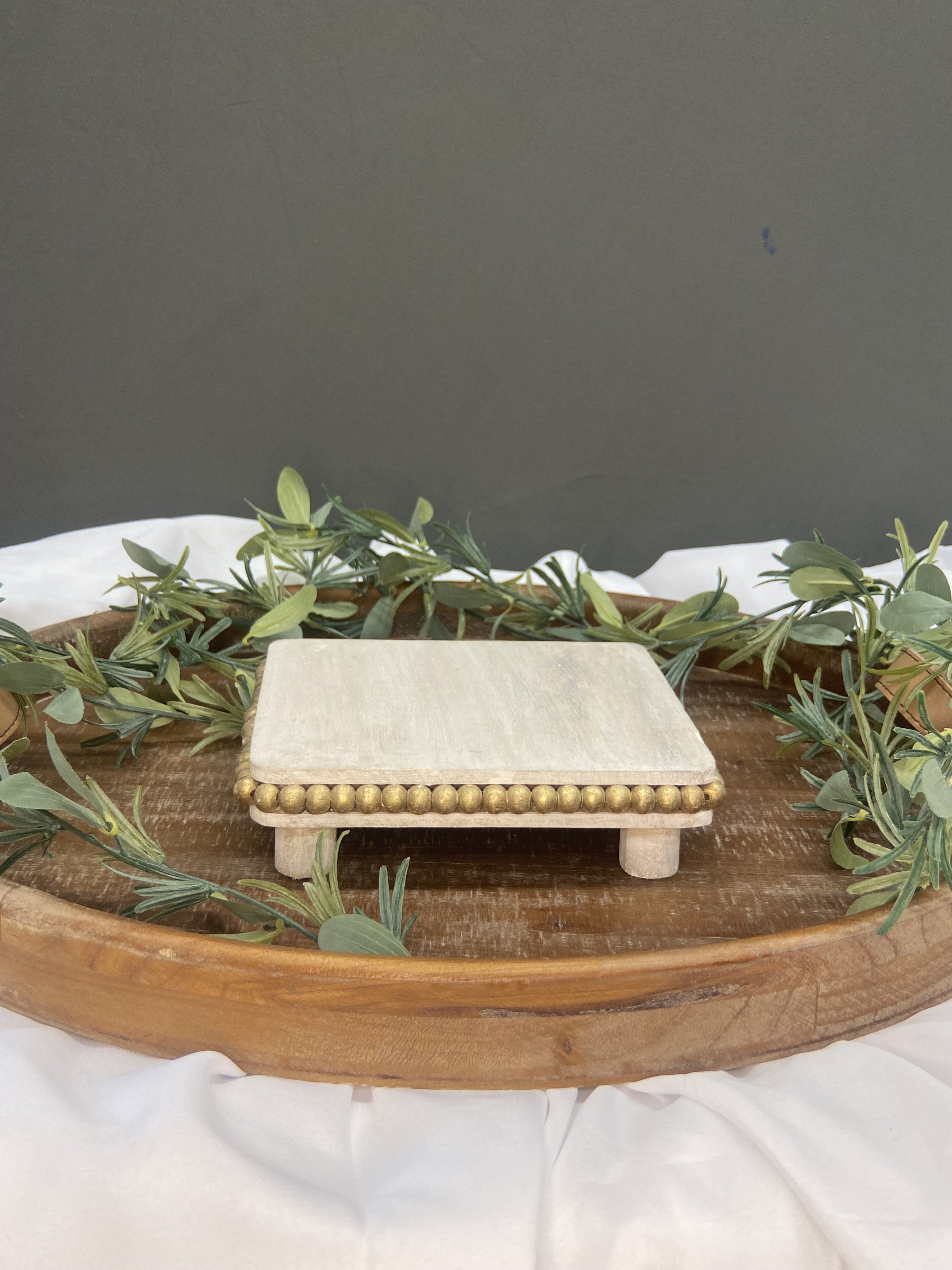Square Wooden Dessert Stand