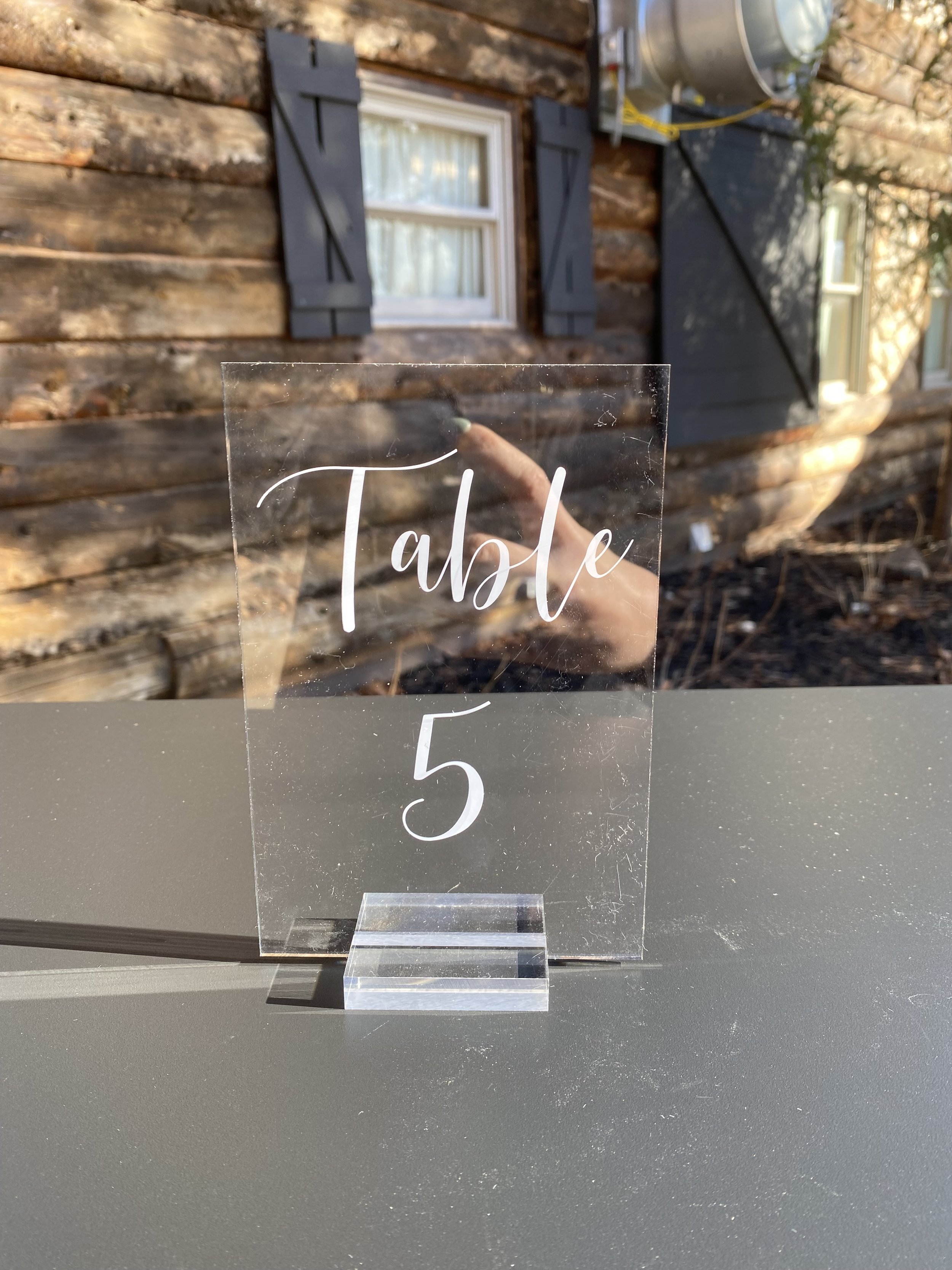 Acrylic Table Numbers