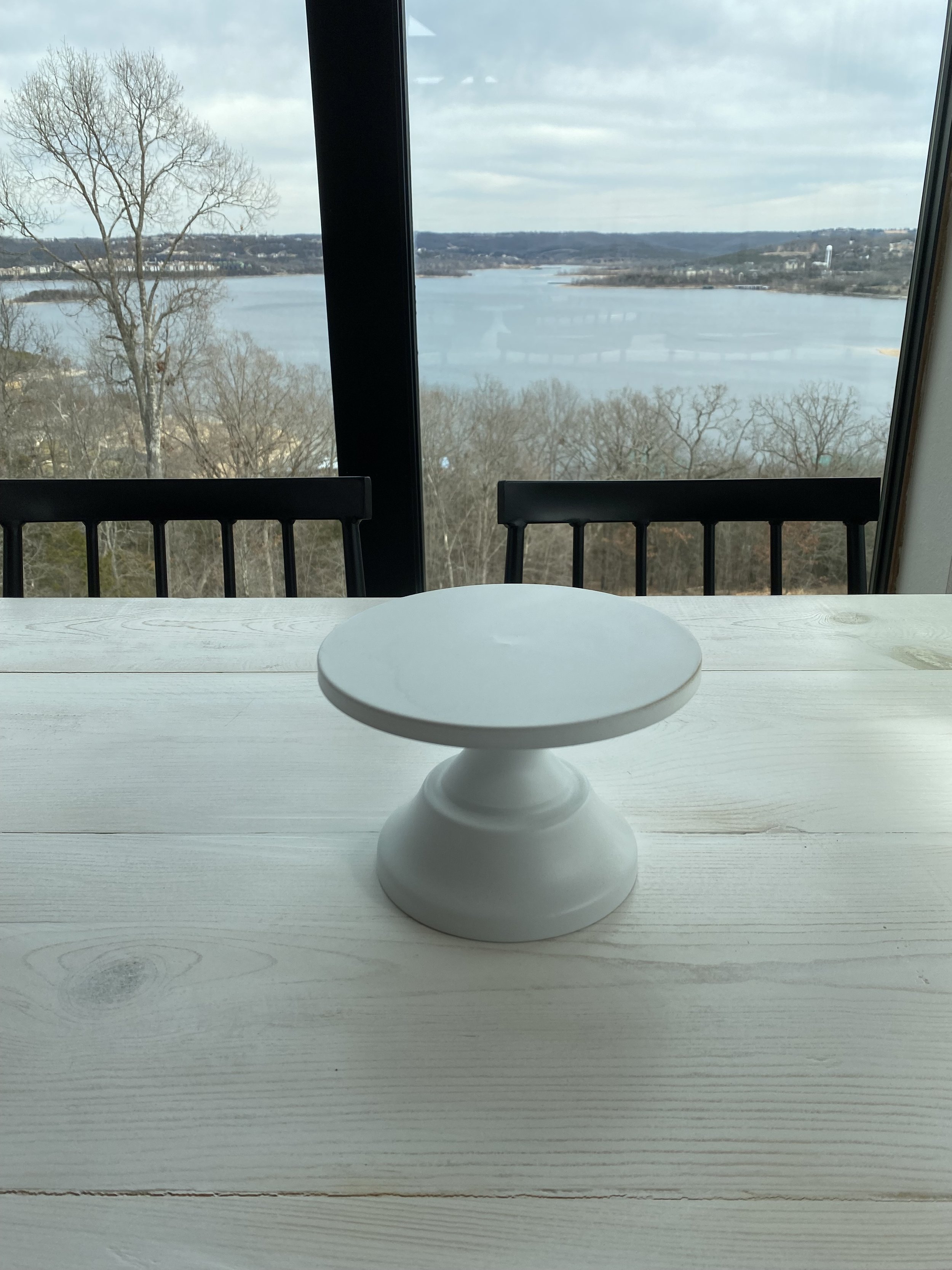 White 8" Cake Stand