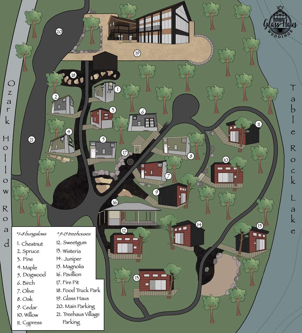 Tree Haus Village | GlassHaus Weddings