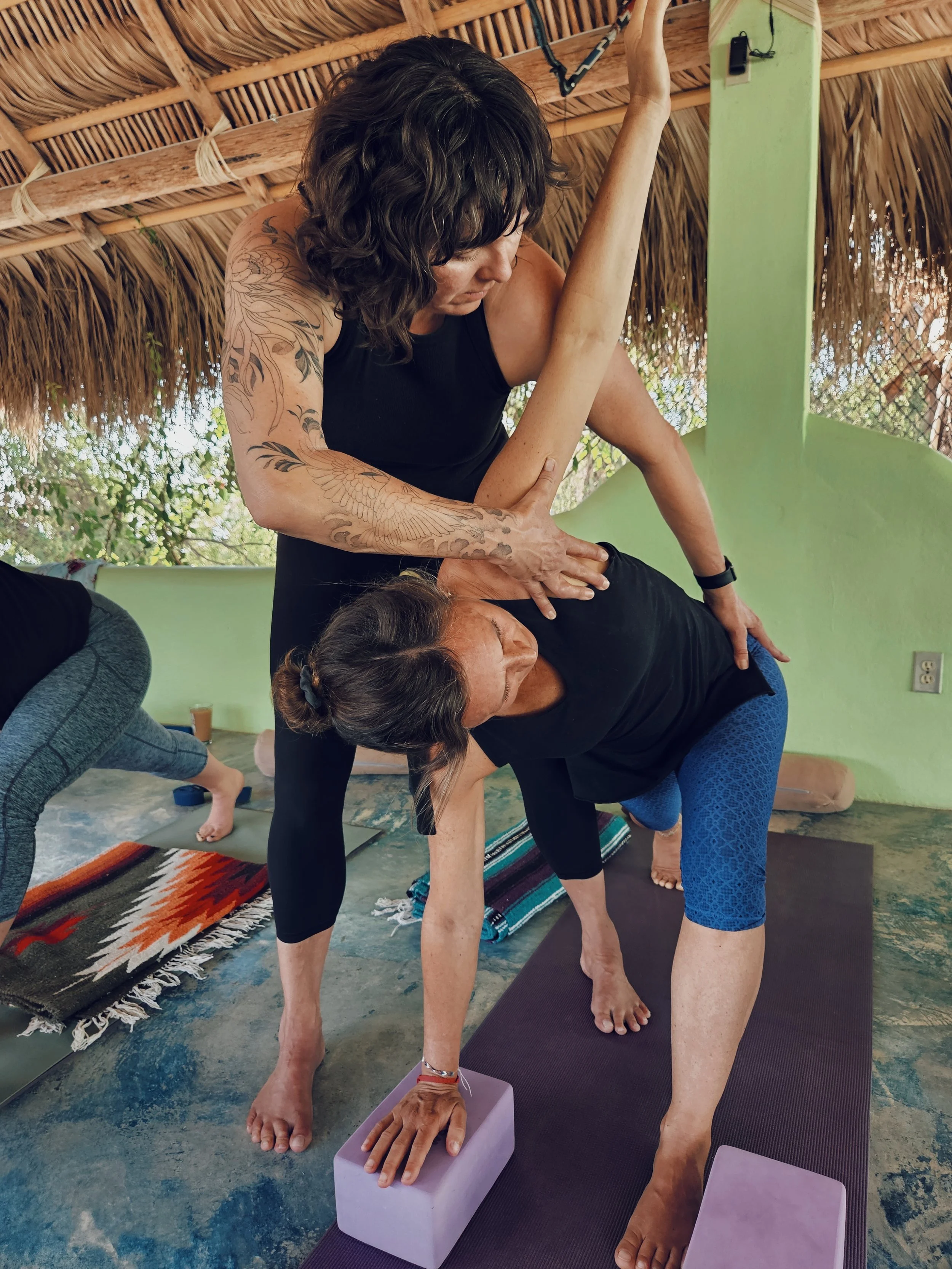 Val assisting a student