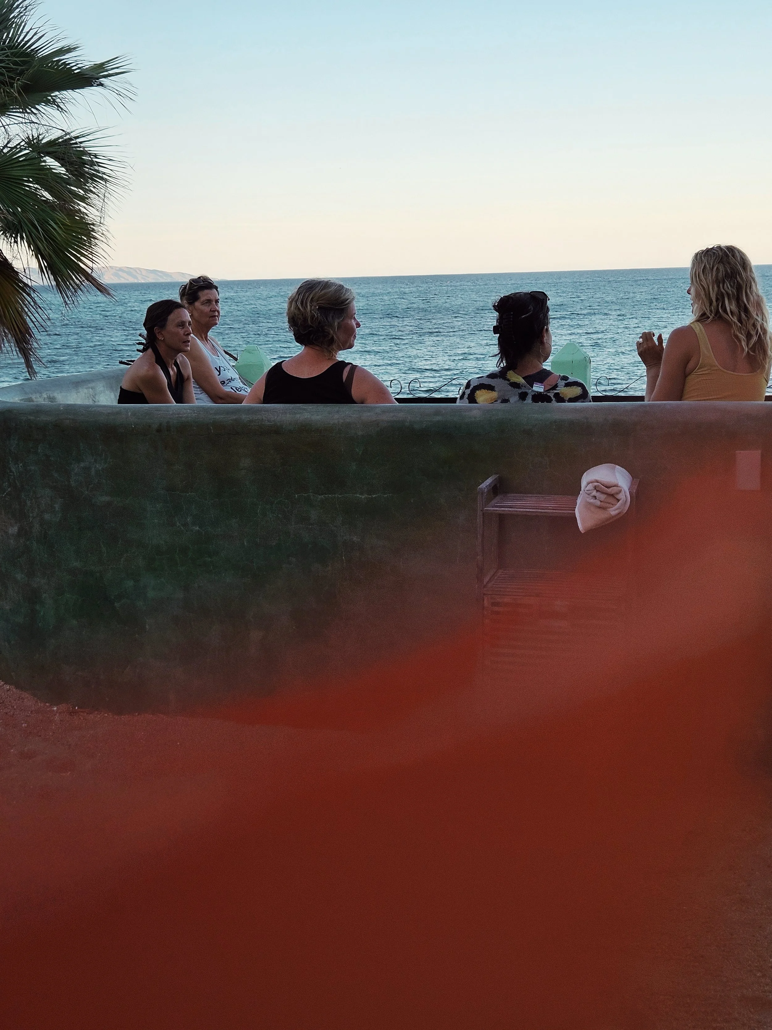 social time on the deck 