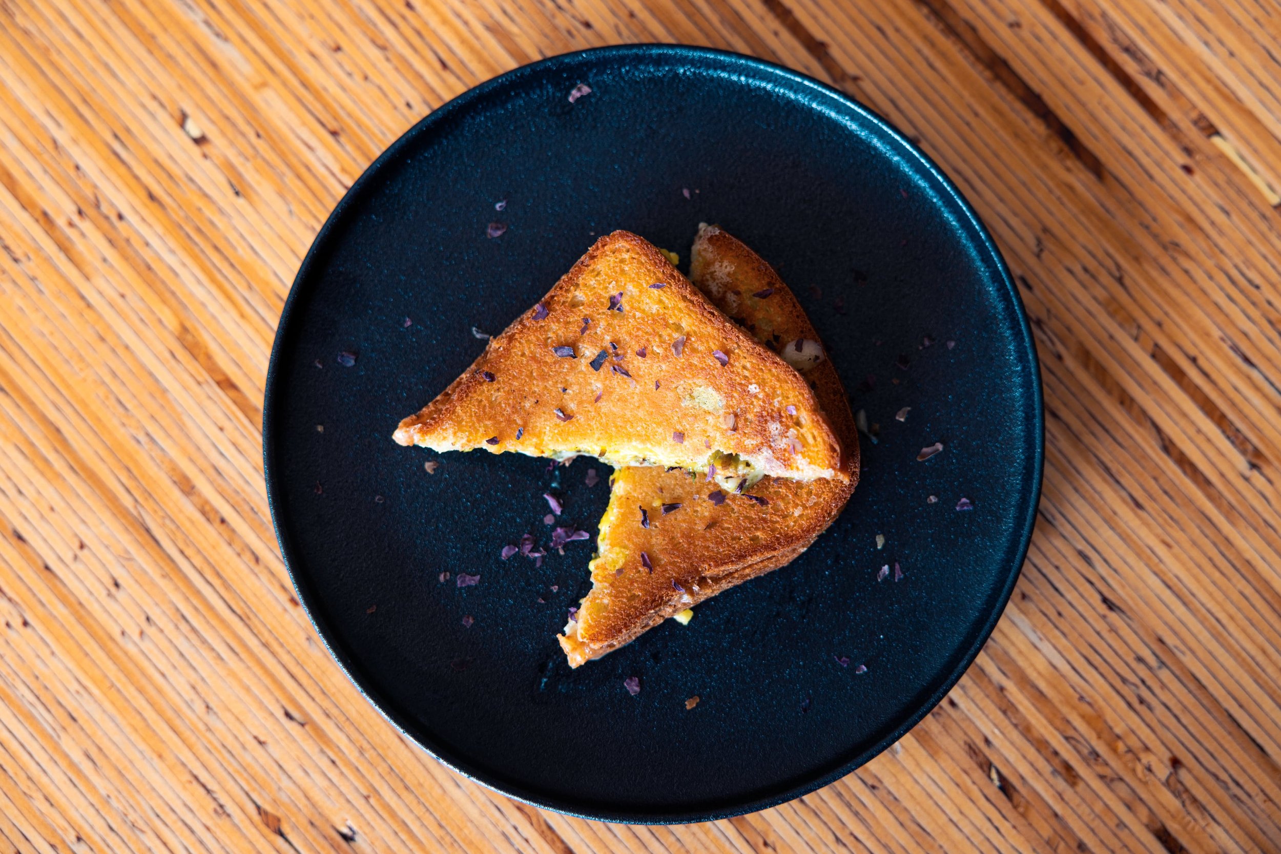 Vegan cheese toast served in a cafe in Timaru.jpg