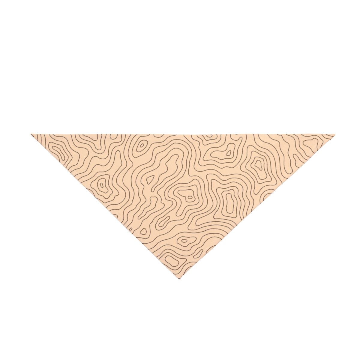 Topo Map Pet Bandana Tan