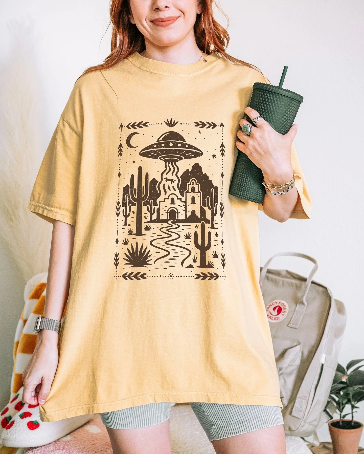 🔥 New tee just dropped! 🛸🌵✨ Desert UFO, wild, and made for the free spirits. 🌞This tee just hit the shop, who needs one? 👀🔥 🛸🌙

#GraphicDesigner&nbsp;#CreativeStudio&nbsp;#VisualIdentity&nbsp;#FreelanceDesigner&nbsp;#DesignInspiration&nbsp;#E