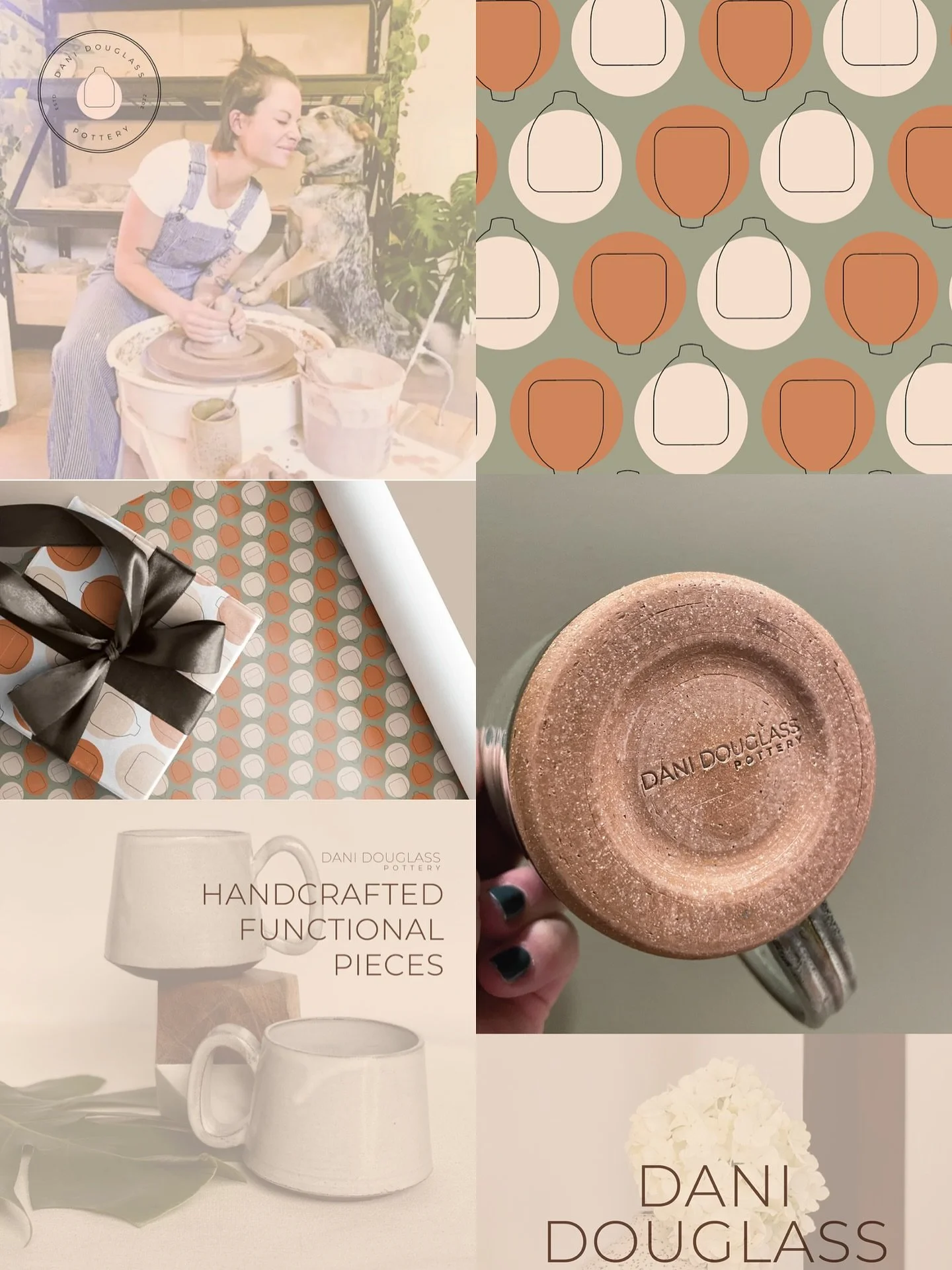 An earthy, modern branding system for handcrafted pottery. Simple, intentional, and inspired by the clay itself. 

#branddesign #brandingdesigner #logodesign #brandingsystem #earthyinspired #modernbranding #minimaldesign #designinspo #potterybranding