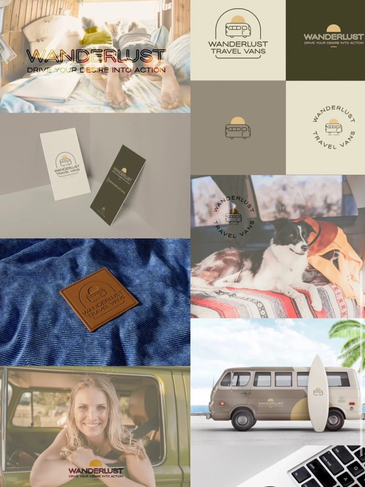 Desert tones, slow roads, big dreams 🌞🚐 
🪄Now accepting mini design projects for February 

#wanderlustvibes #vanlifedesign #vanlifeinspired #adventurebrand #outdoorbranding travelbrand bohodesign earthtones desertaesthetic creativewanderer