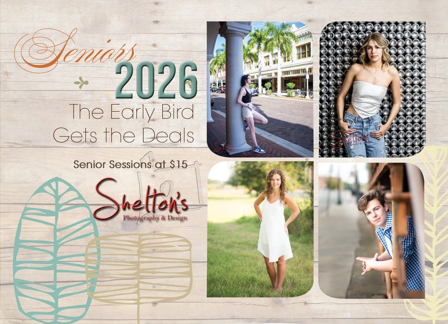 📣 CLASS OF 2026 &mdash; It&rsquo;s Time to Shine! 📣

Got questions about senior portraits? We&rsquo;ve got answers &mdash; and serious deals waiting for you!
✨ Wondering when to book?
✨ Need help figuring out what to wear?
✨ Curious how we make you