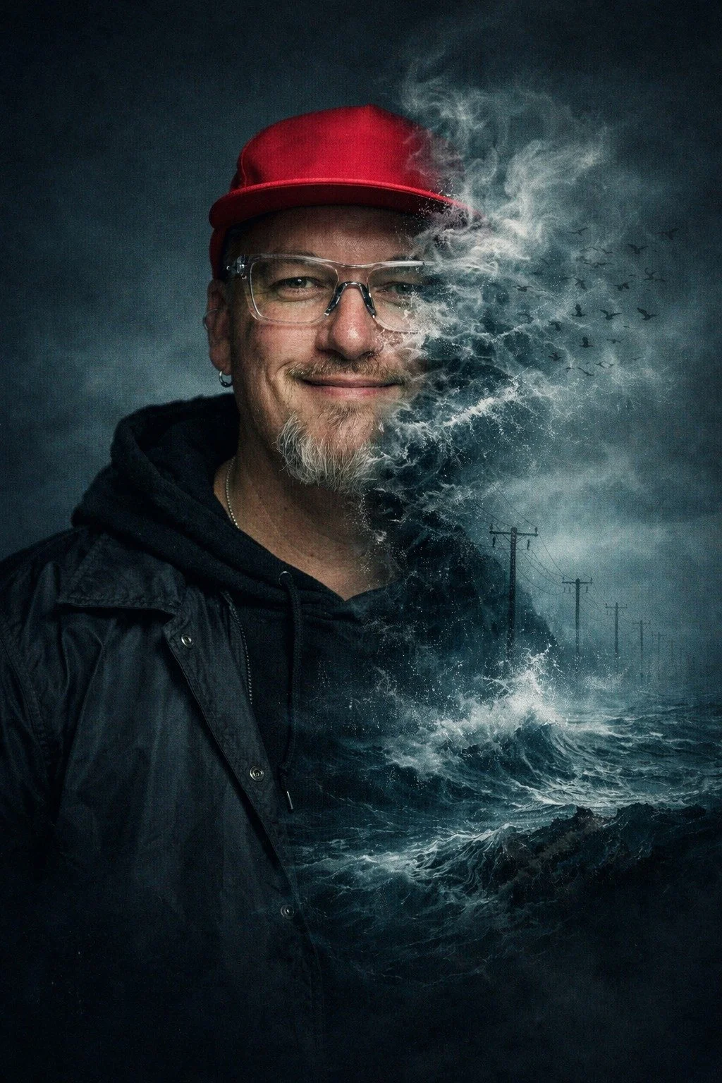 Some storms don&rsquo;t come to break you &mdash;
they come to reveal what you&rsquo;re made of.

Half calm. Half chaos.
Still standing. Still believing.
Still moving forward even when the waves are loud and the road feels uncertain.

This is what re