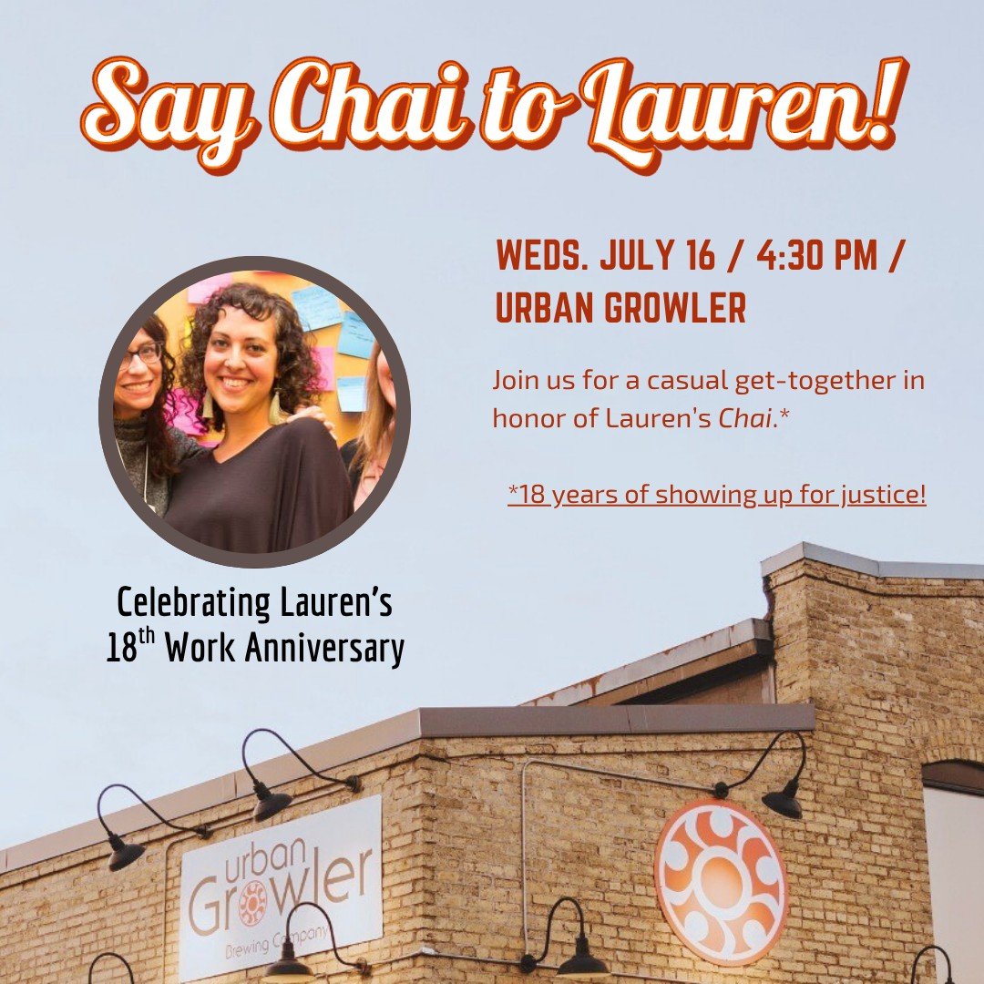 In Jewish tradition, the number 18 stands for chai—the Hebrew word for life. And for the past 18 years, Lauren has brought life, love, and leadership into her work at JCA.
So we're celebrating! ❤️ Join us next week at the Urban Growler, Minnes