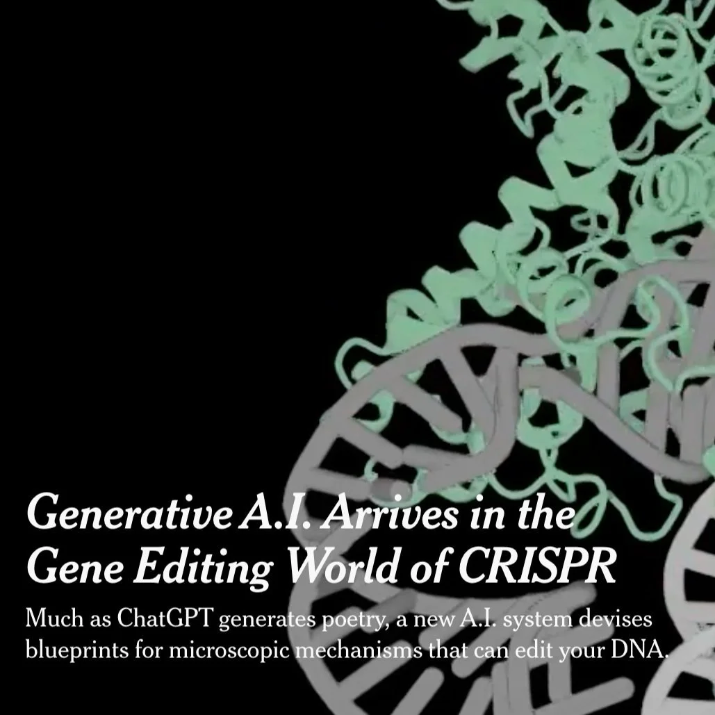 The New York Times: Generative A.I. Arrives in the Gene Editing World of CRISPR