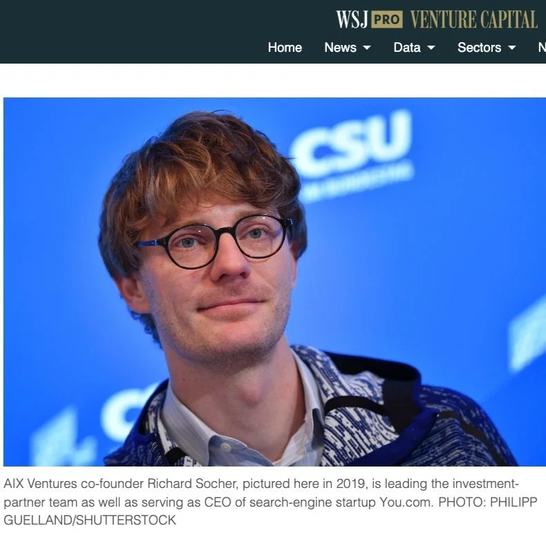 WSJ: AIX Ventures Gathers Top AI Talent to Invest in Startups