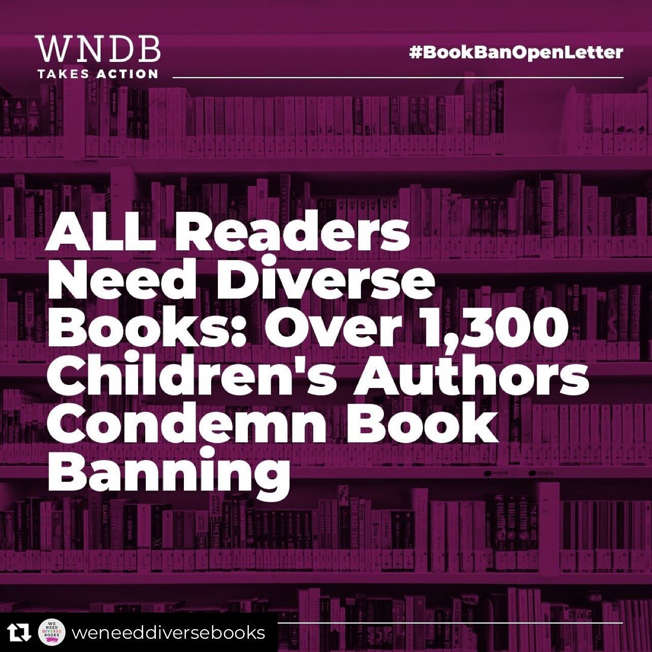 Repost from @weneeddiversebooks
&bull;
Ahead of a congressional hearing on book bans and censorship, we and @csoontornvat sent an open letter with the signatures of over 1,300 authors to @oversightdems&mdash;but this call to action goes to state legi