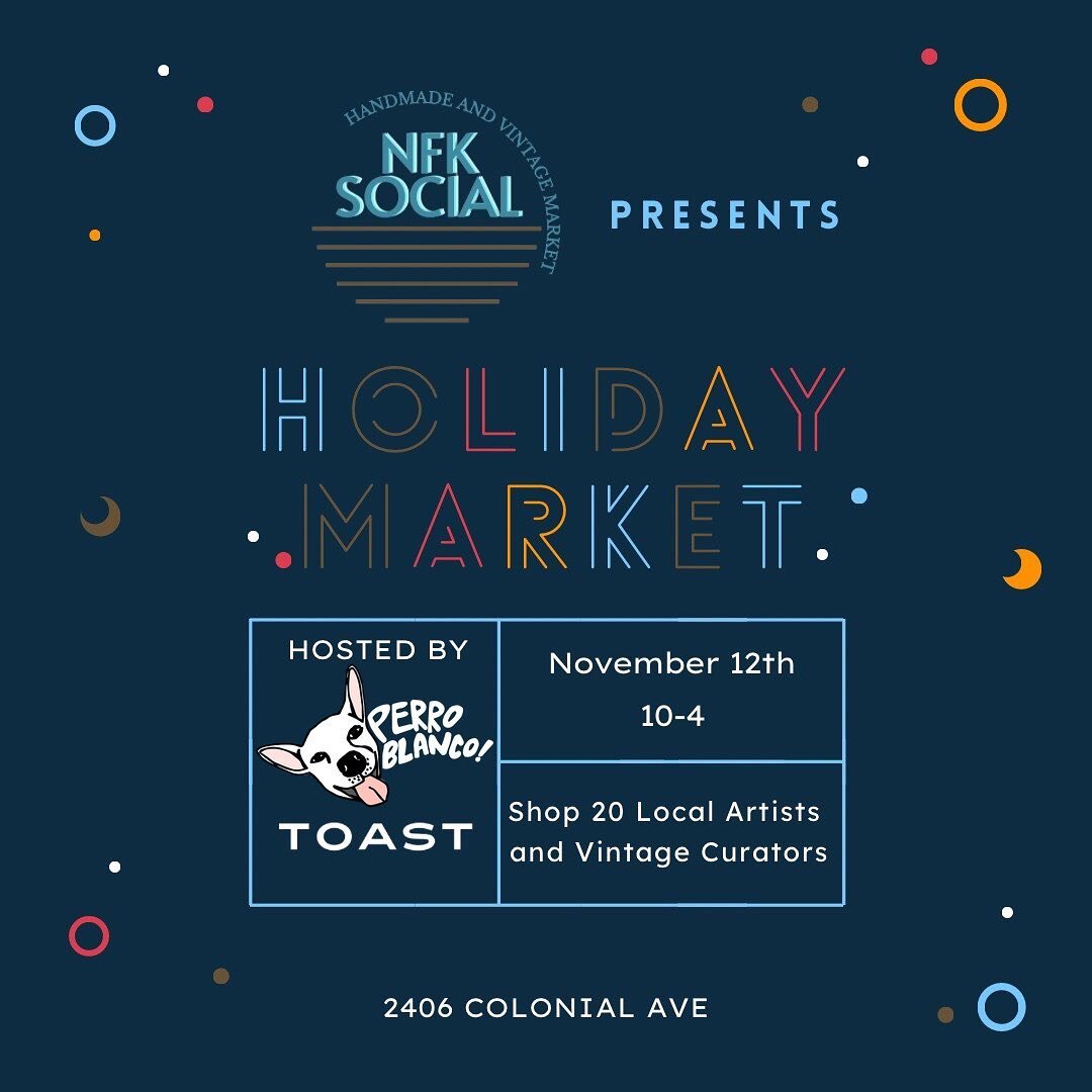 Brunch will never be the same. Well actually the following weekend it will go back to being the same. Come out for the Holiday Market brought to you by @nfksocial #getkitschywithit