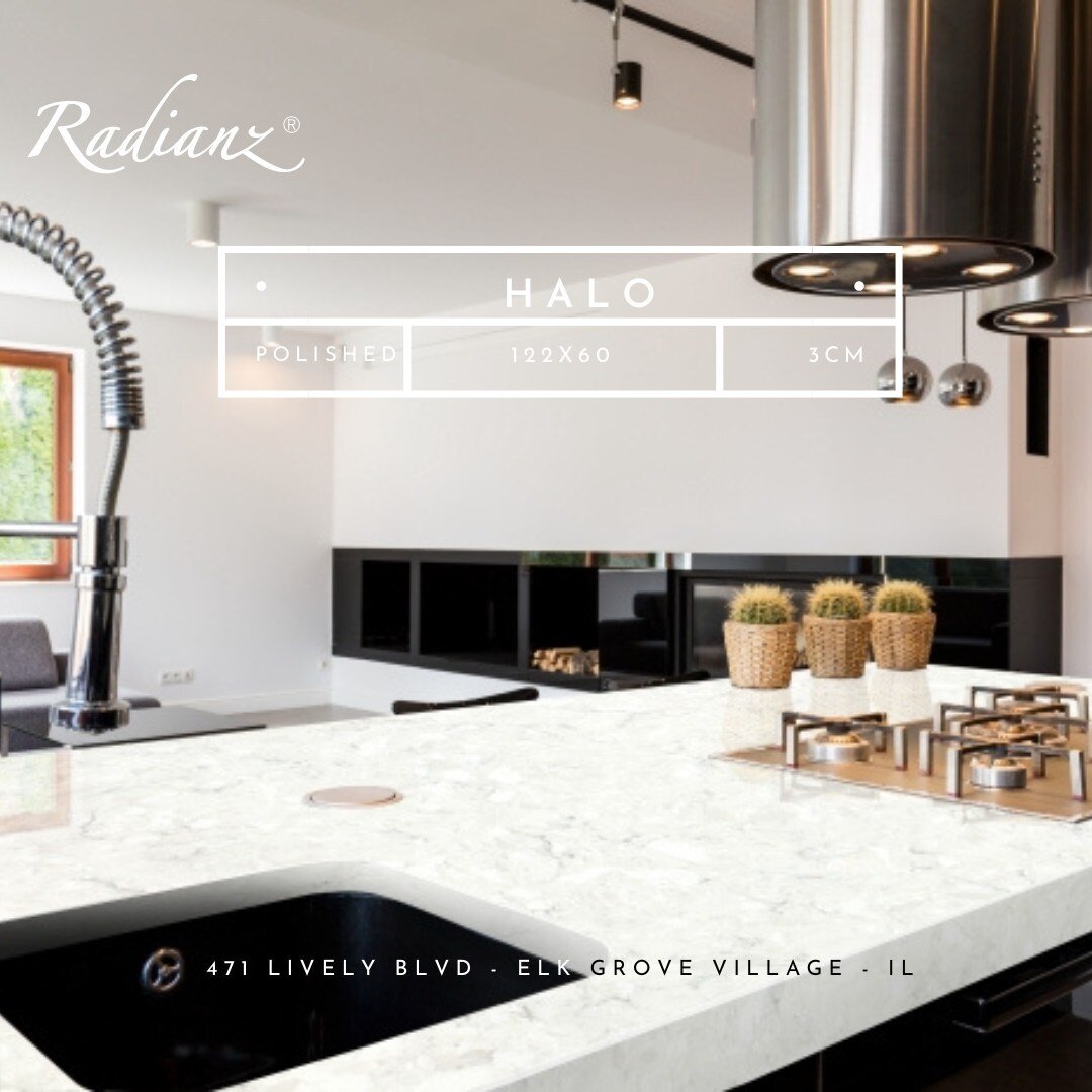 Perfect harmony of style and strength with Halo - Radianz Quartz #radianz #stonelink #quartz #kitchen #countertops