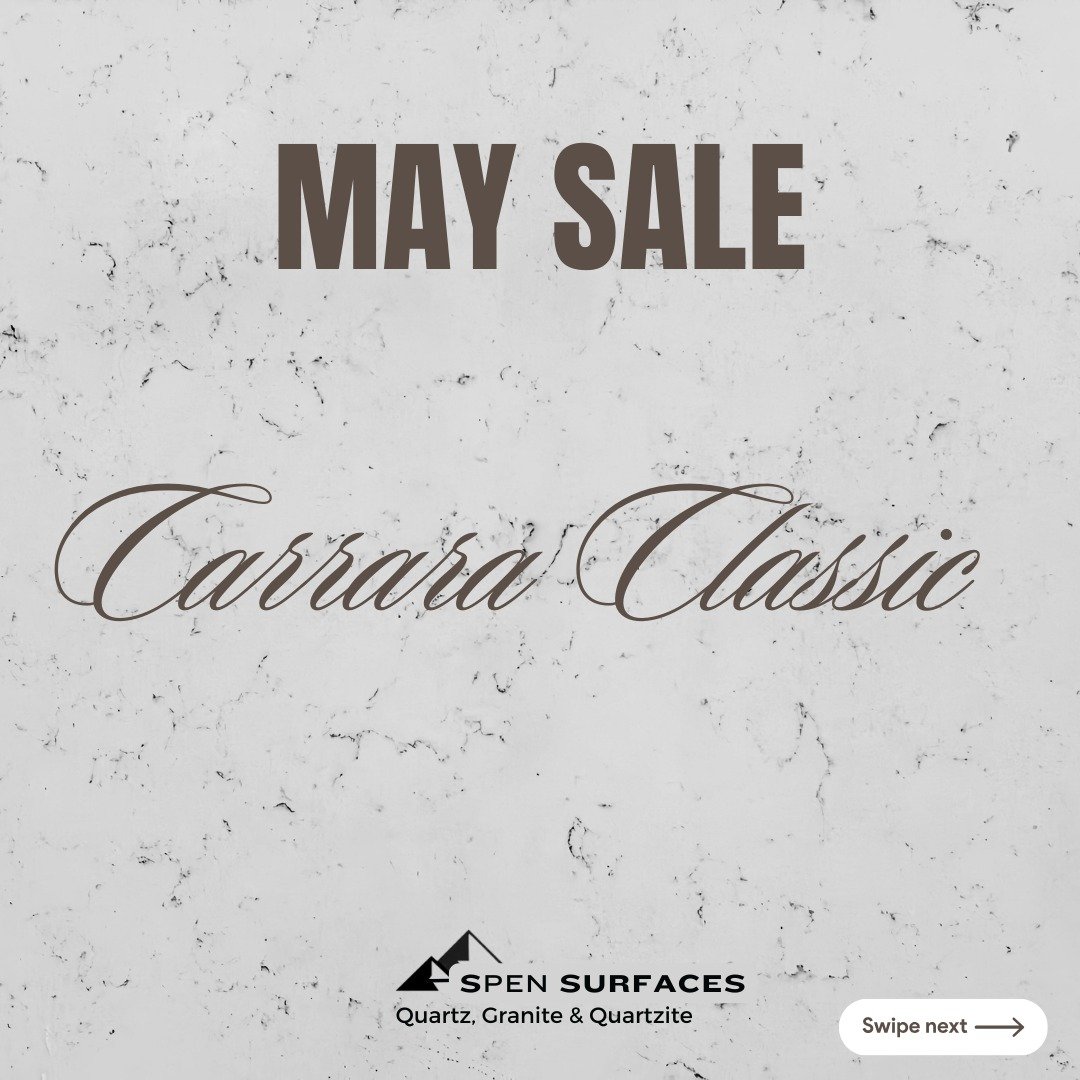 May's must-have: Aspen- Carrara Bella on sale now at Stone Link! 471 Lively Blvd Elk Grove Village IL. See you soon! #Sale #StoneLink&quot;