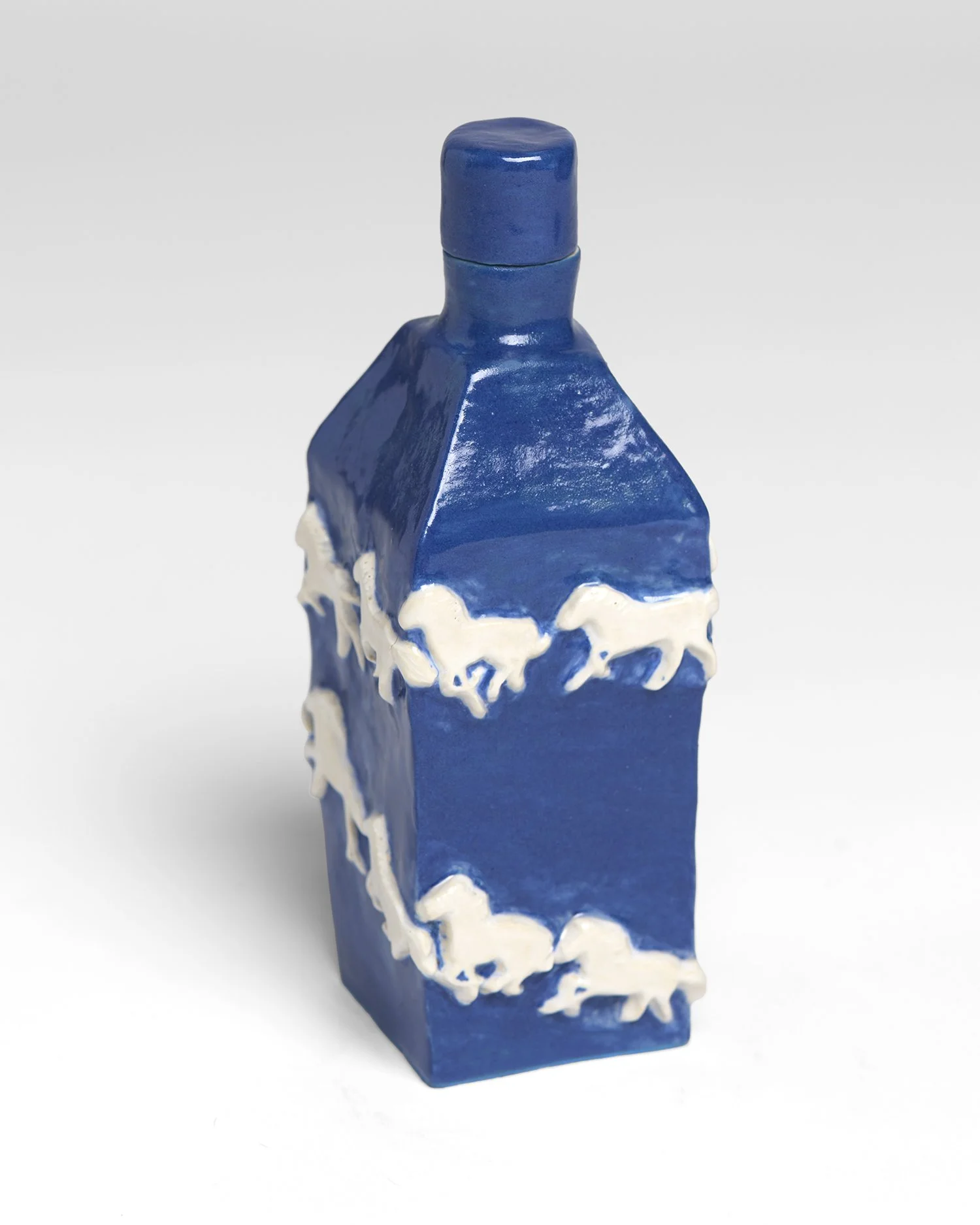 Witch Bottle 1, view 2 2026 , underglazed and glazed ceramic