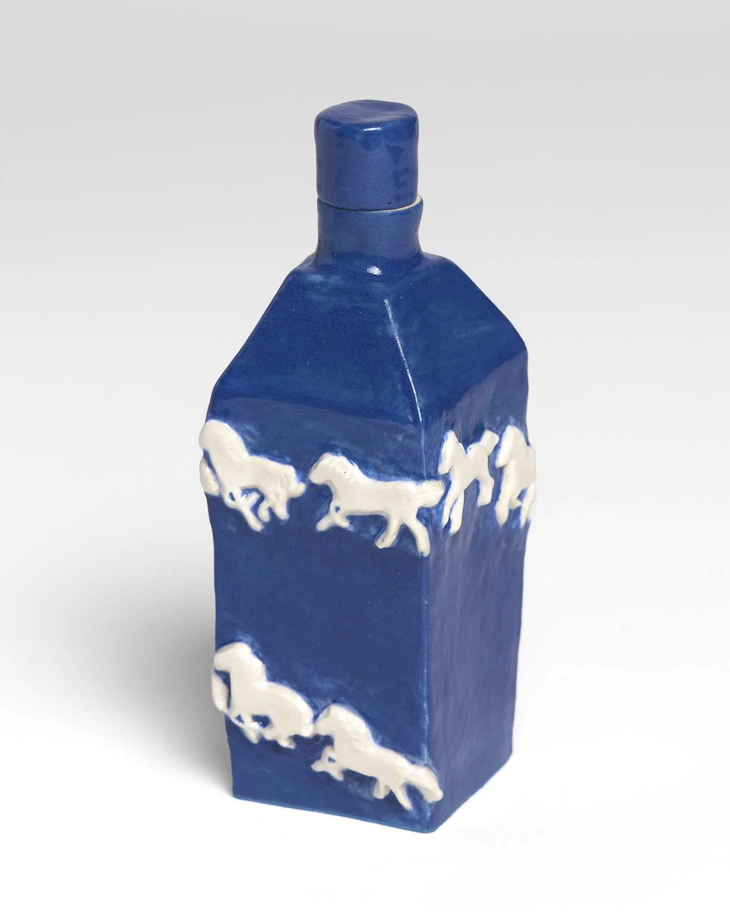 Witch Bottle 1, view 1  2026 , underglazed and glazed ceramic