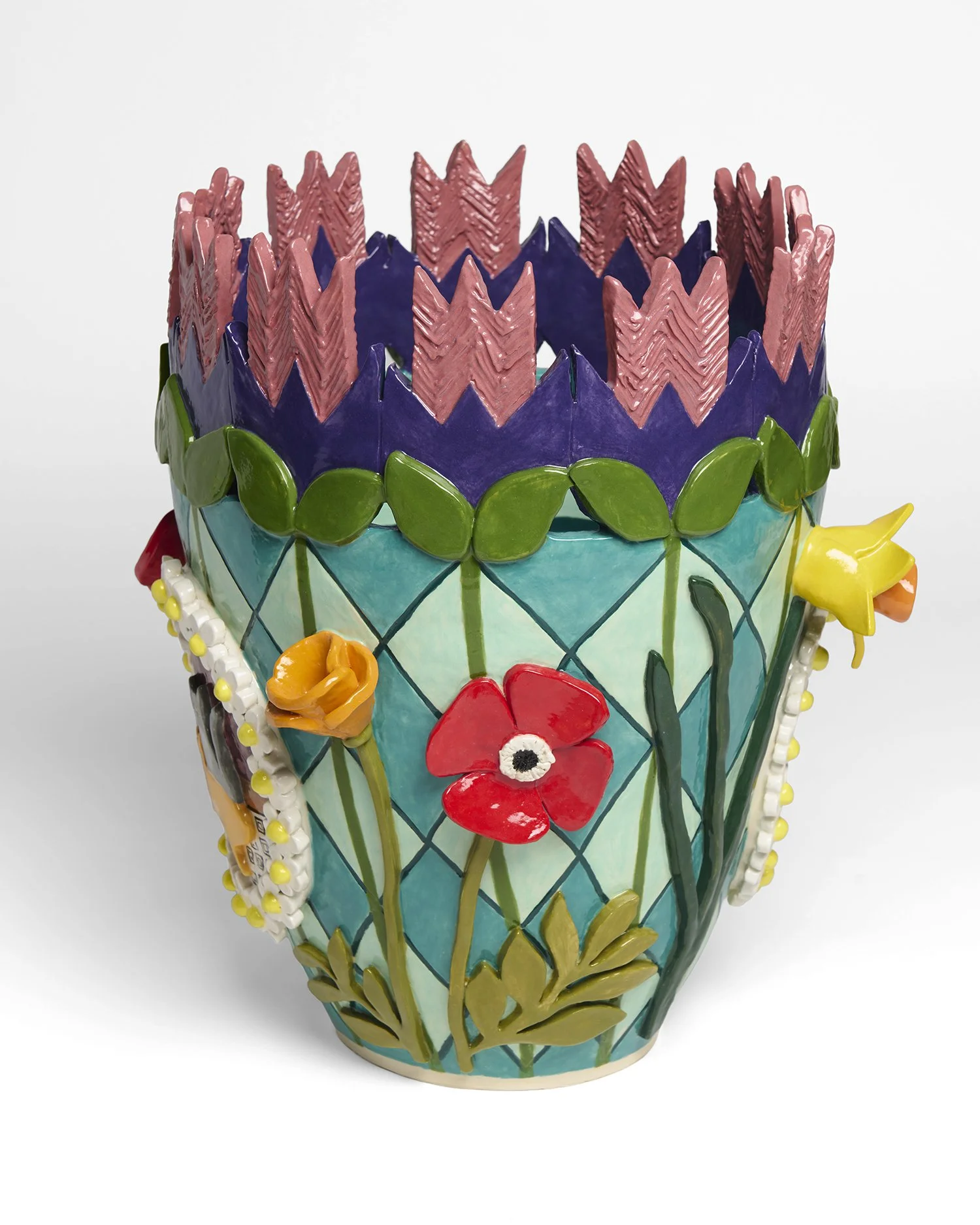 Liminal Creatures, view 2,  2026 , underglazed and glazed ceramic, 16"x14.5"x13"