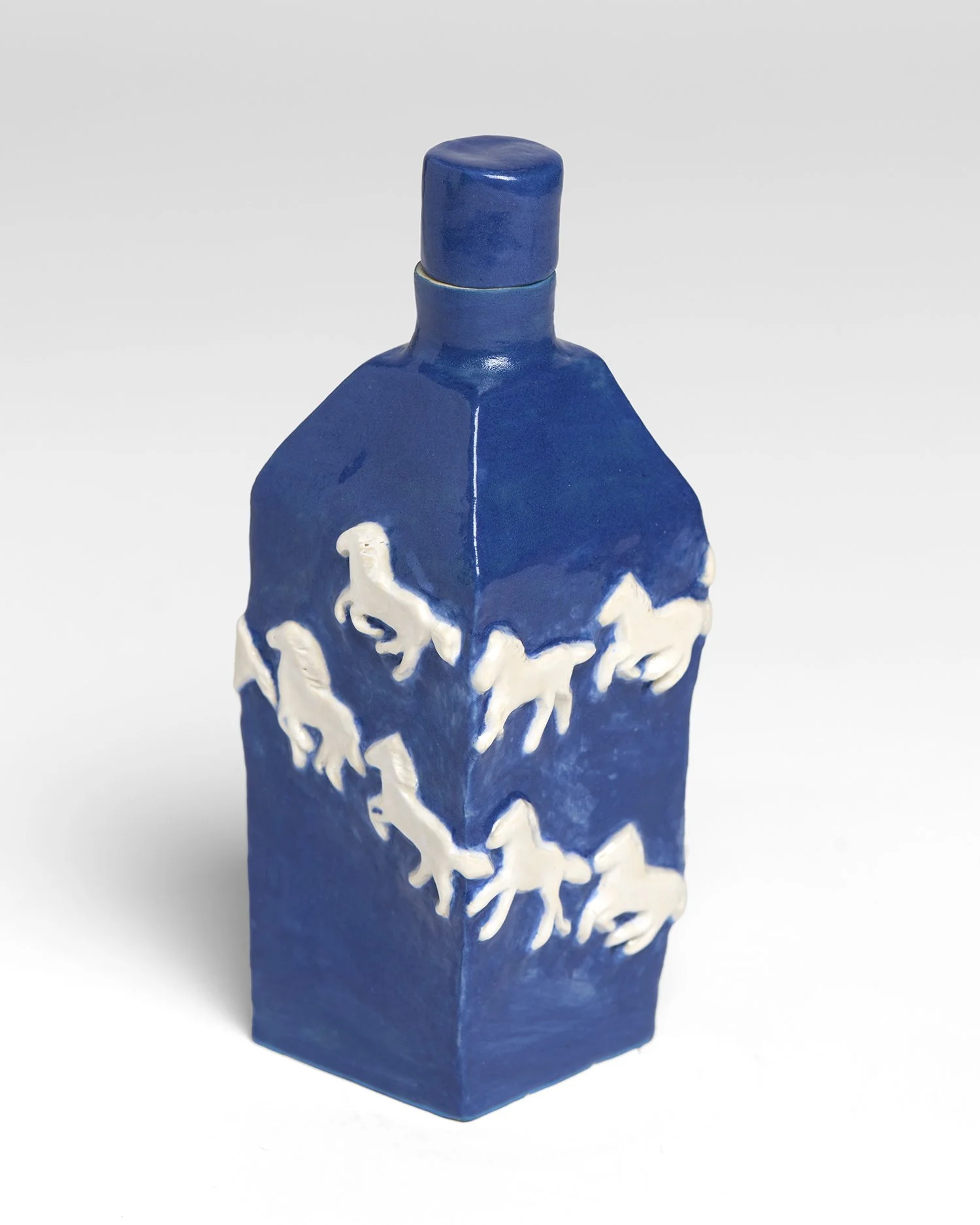 Witch Bottle 1, view 3  2026 , underglazed and glazed ceramic