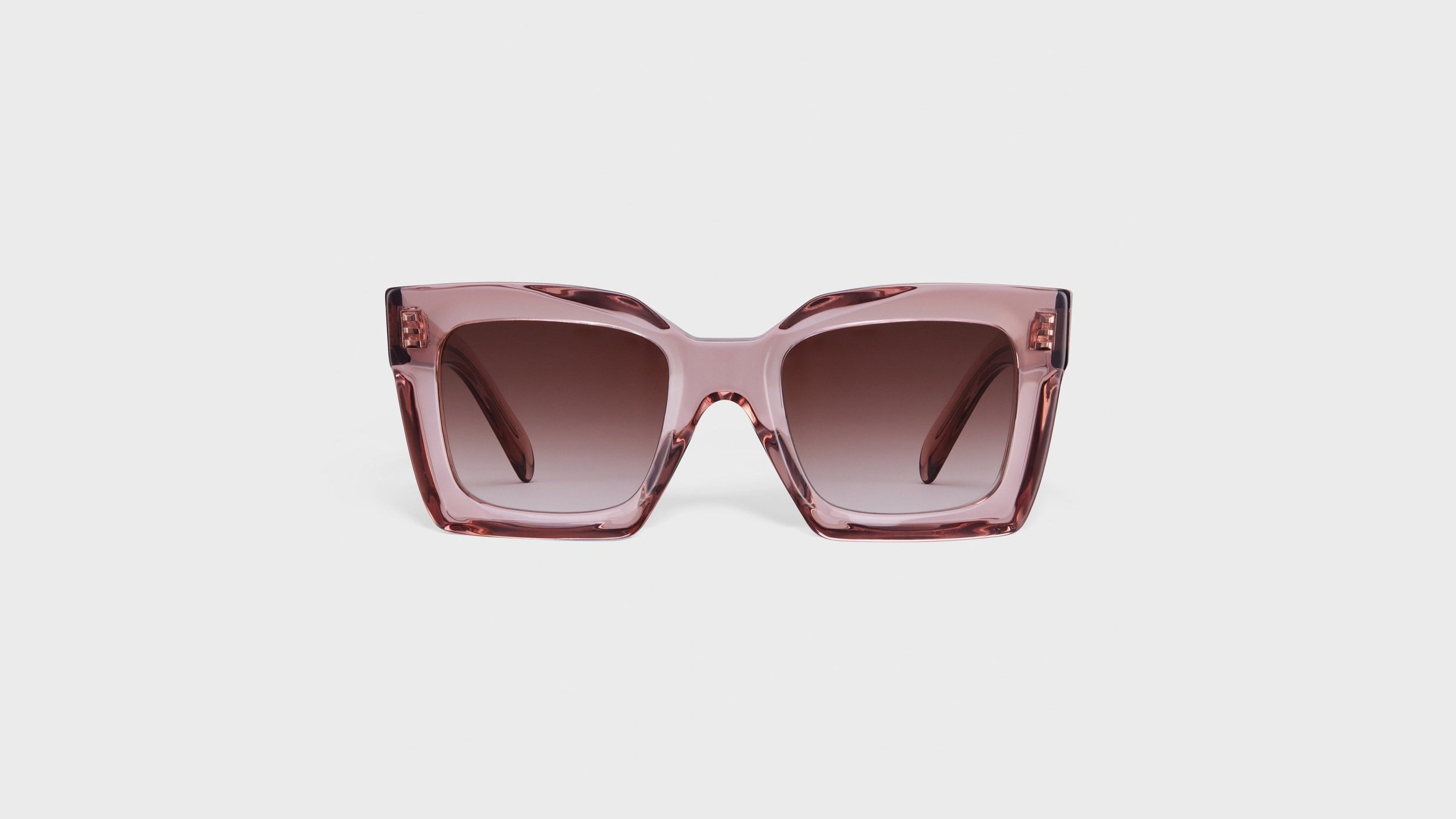 CELINE EYEWEAR Bold 3 Dots Oval Sunglasses in Pink | Endource