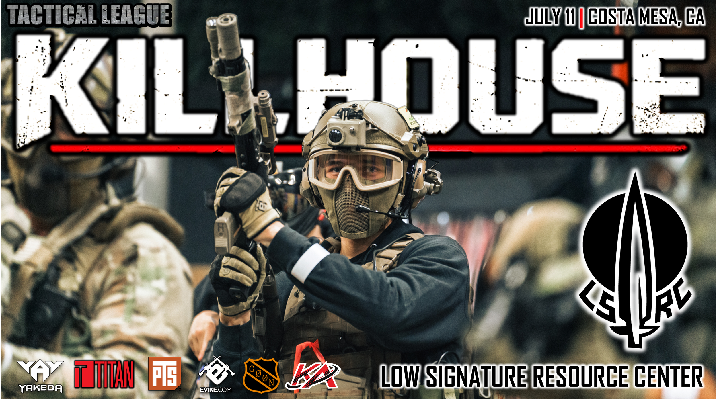 Tactical League KILLHOUSE Poster Three 7.11.26.png
