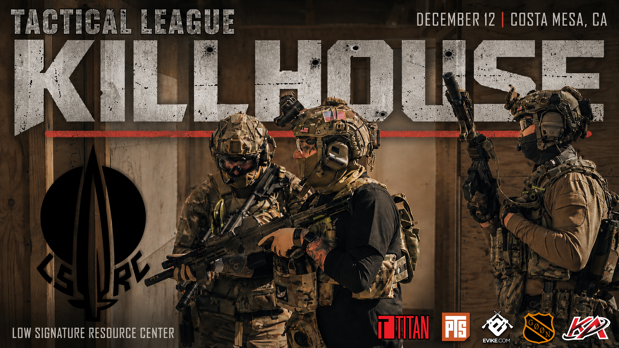 Tactical League KILLHOUSE LSRC Announce Poster 12.12.26.png