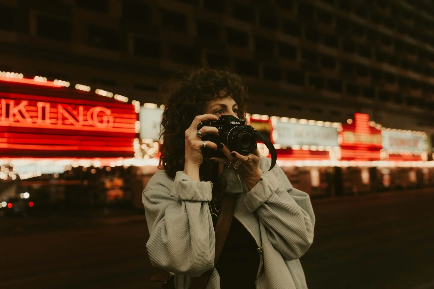 Neon portraits on the Sony A1 II in a new video going live tomorrow📸

Went to Vegas a few weeks ago and spent one night roaming downtown Las Vegas with @taylorxpendleton and shooting whatever the heck we felt like. 👉We experimented with different a