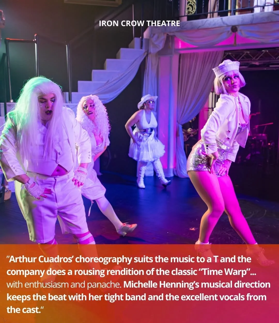 Kiley as Columbia in "The Rocky Horror Show" at Iron Crow Theatre / dir. Sean Elias