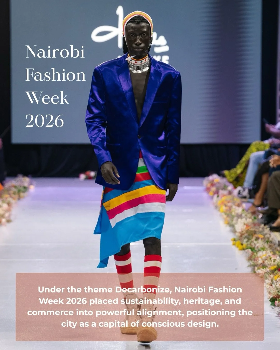 Under the theme Decarbonize, @nairobi.fashion.week 2026 placed sustainability, heritage, and commerce into powerful alignment, positioning the city as a capital of conscious design. 

From strategic industry moments to critical climate conversations 
