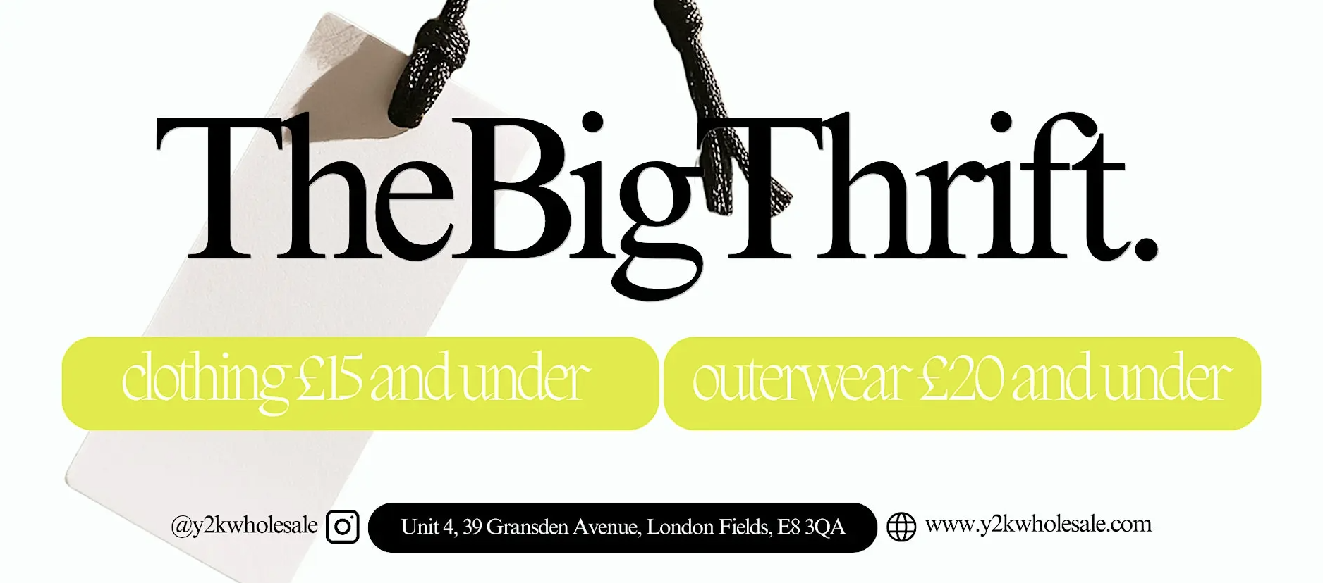 18th-19th JULY VINTAGE THRIFT WAREHOUSE TheBigThrift EVENT BY Y2KWHOLESALE