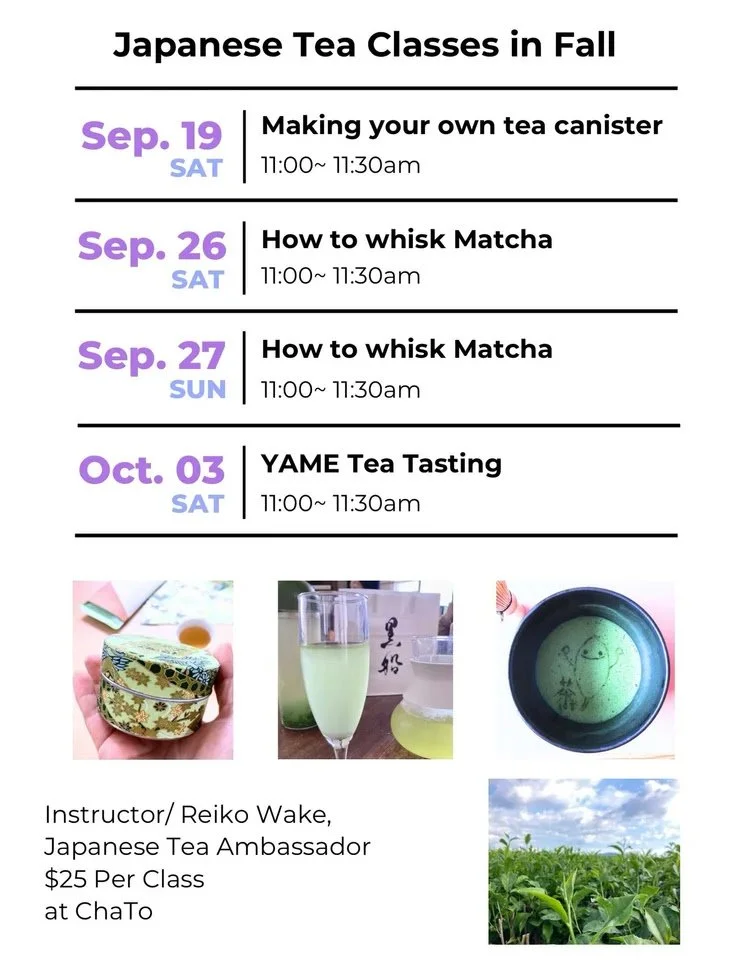 Yame Tea Tasting w/ JAPAN TEA STUDIO 108 @ ChaTo