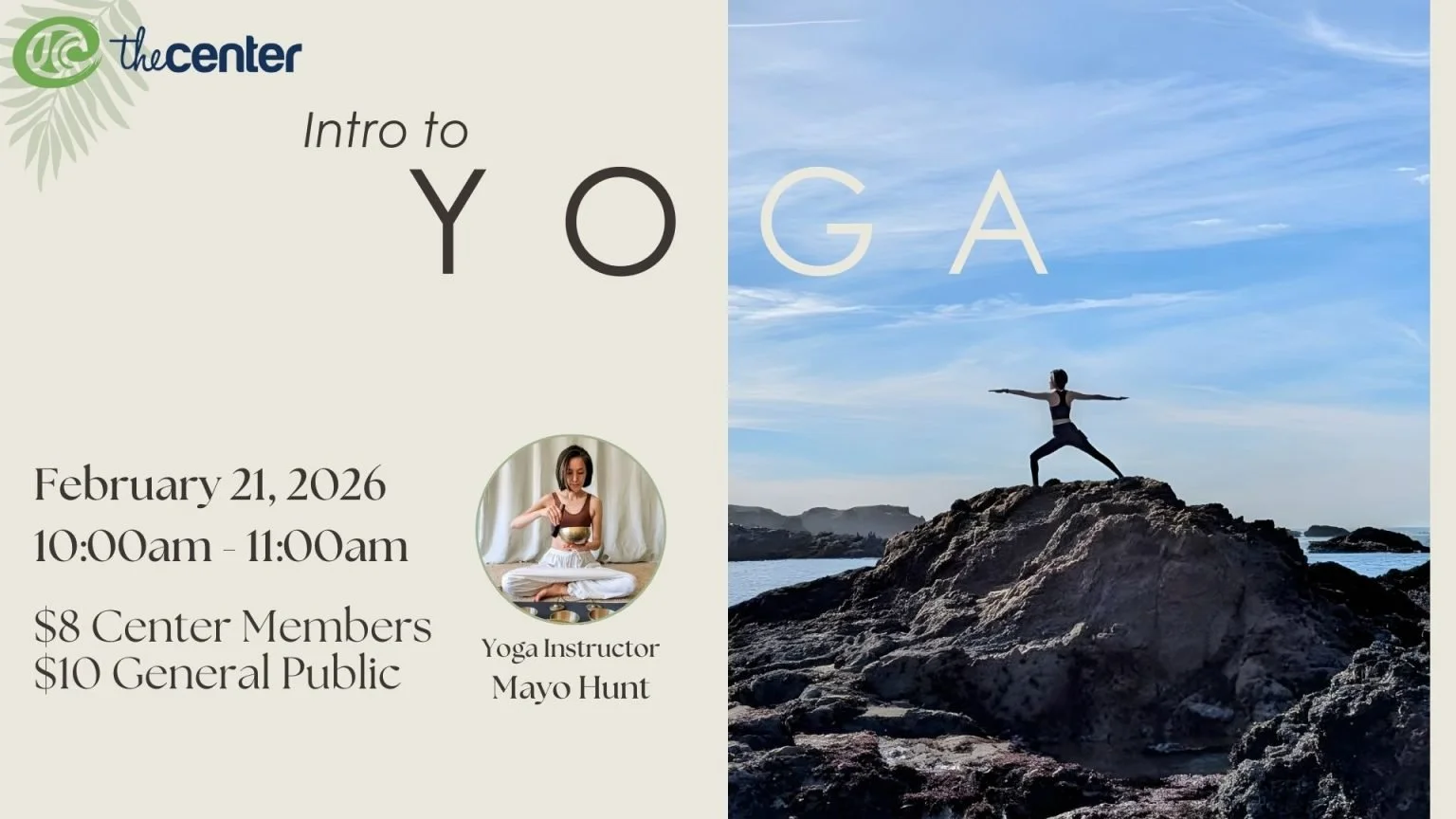 Intro to Yoga @ Japanese Cultural and Community Center of Northern California
