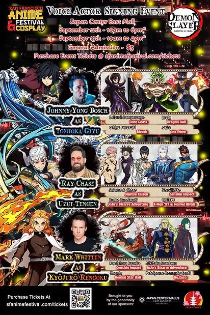 Demon Slayer Voice Actor Signing @ Japan Center Malls
