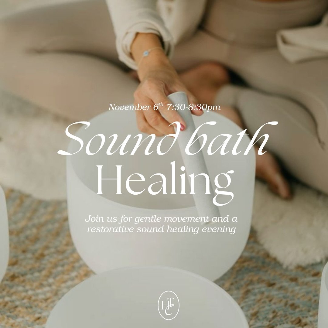 Tune into your breath and body next week with our Transformative Sound Bath Experience 🕯️ This exclusive pop-up class will be an immersive wellness experience designed to reset your energy, letting soothing vibrations melt your stress and restore yo