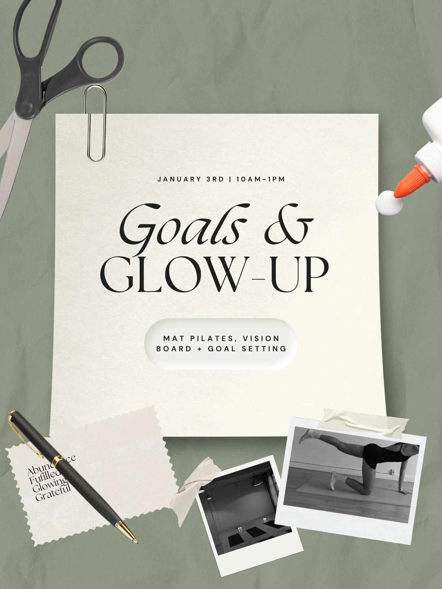 BECOMING THE BEST YOU IN 2026 ✨ 

Oh we&rsquo;re so back! Brining you our signature vision boarding and goal setting Pilates event that double sold out last year. Expect good vibes, a spicy Pilates flow &amp; bringing your vision for the new year to 