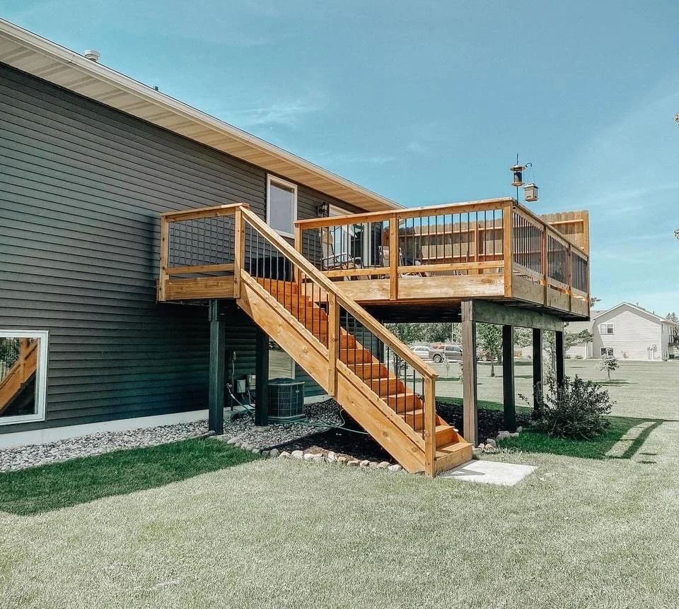 Exterior Deck, Rails and Stairs (After)