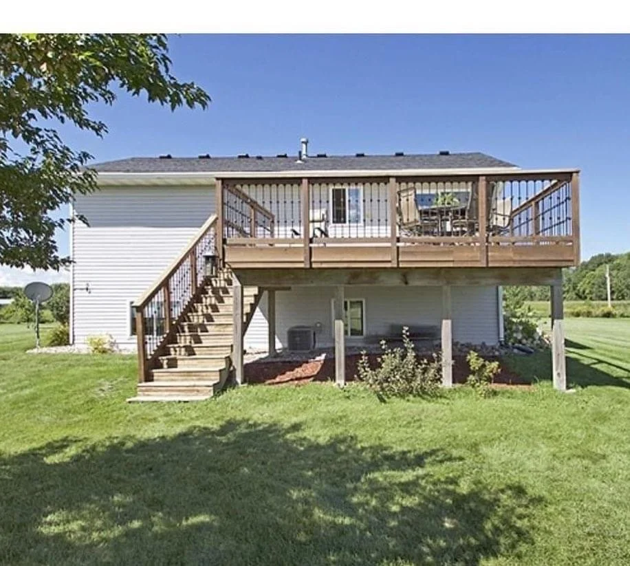 Exterior Deck, Rails and Stairs (Before)