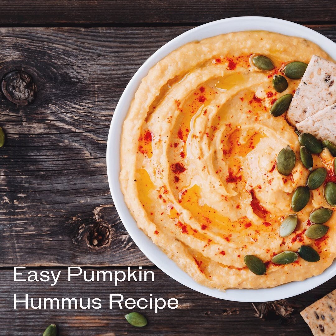 Head to the link in my stories for this EASY pumpkin hummus recipe🧄
.
#SiouxFalls #HolisticHealthCare #HolisticWellbeing #FeelGoodMood #HummusRecipe #ThanksgivingAppetizer 
.
.
.

[Image Description 1: A bowl of hummus with pumpkin seeds on top.

ID
