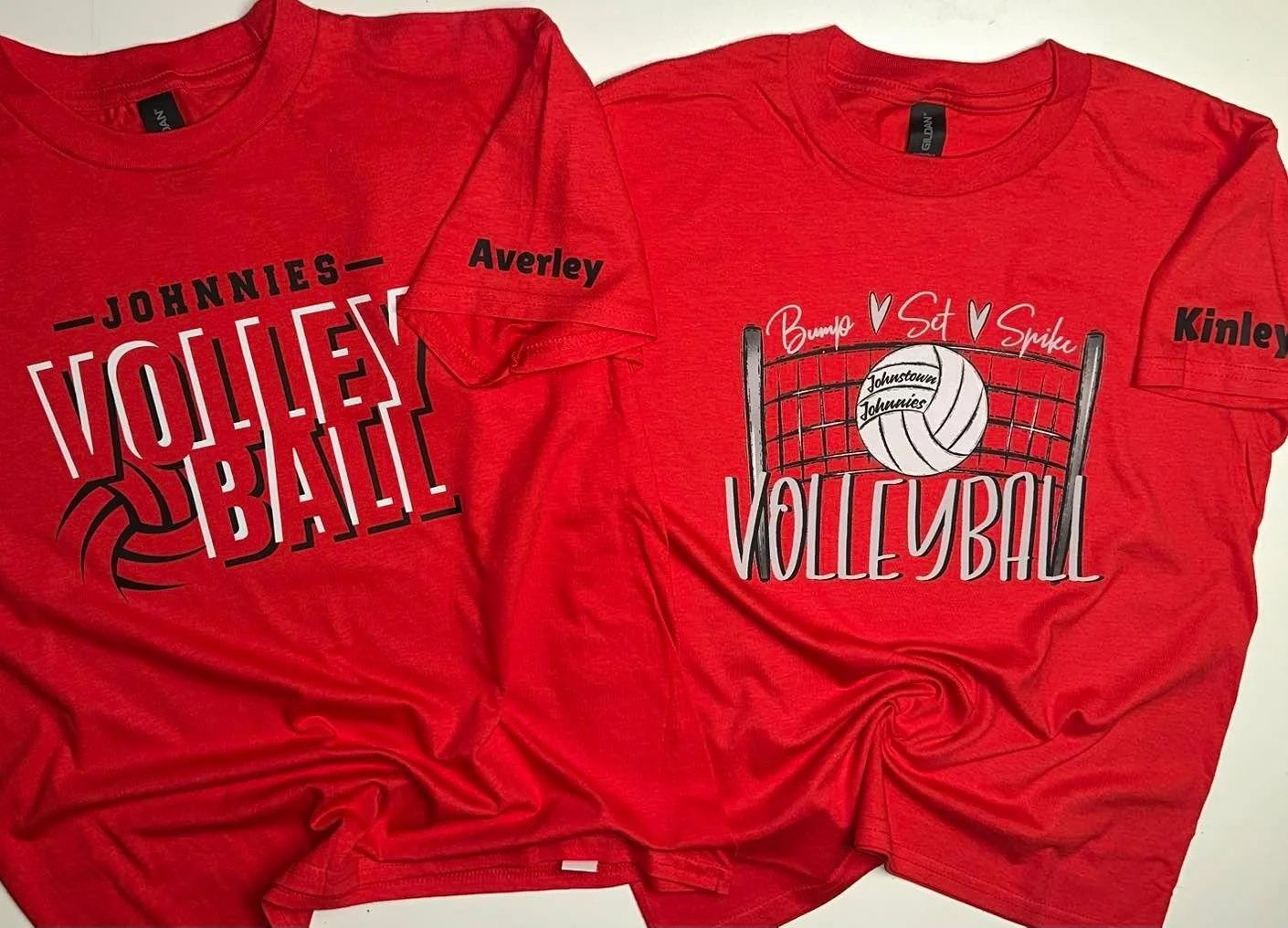 Practice shirts for my 2 volleyball teams 😬