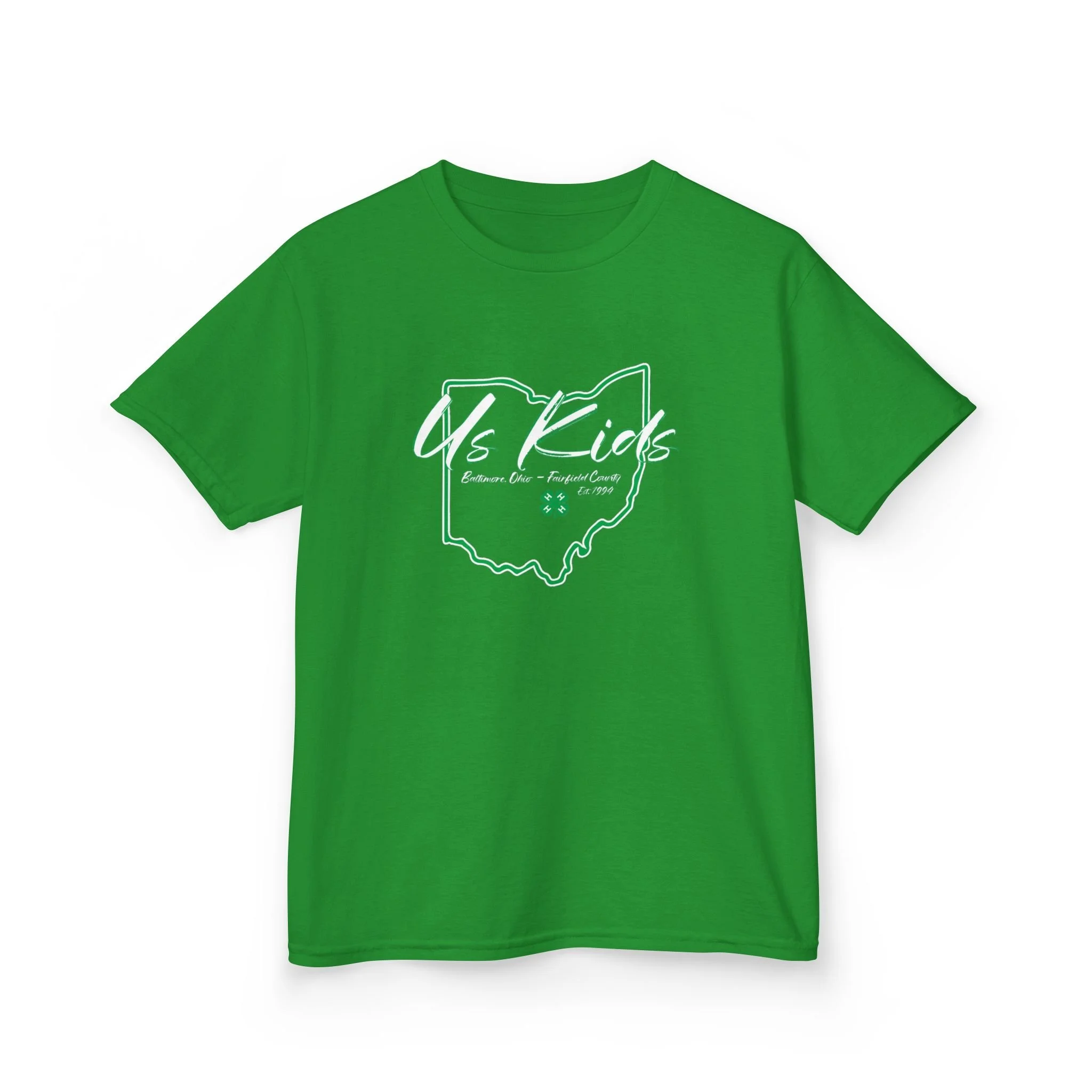 Us Kids green youth shirt