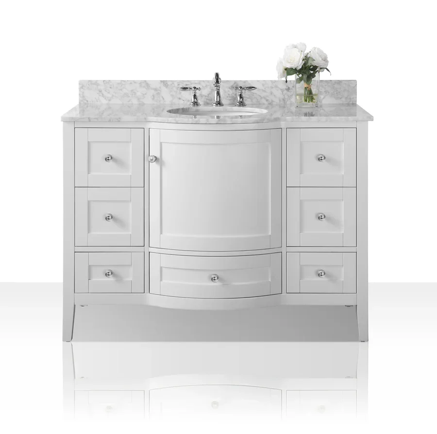 Laur 48" White Marble