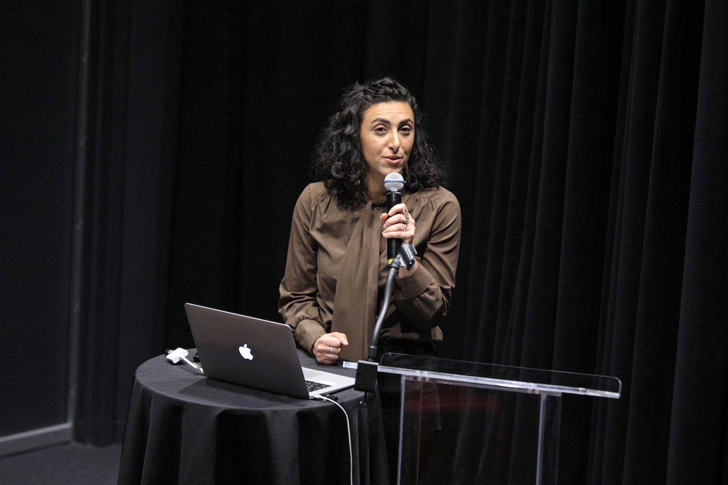 Nadia Gaber, a member of We The People of Detroit Community Research Collective