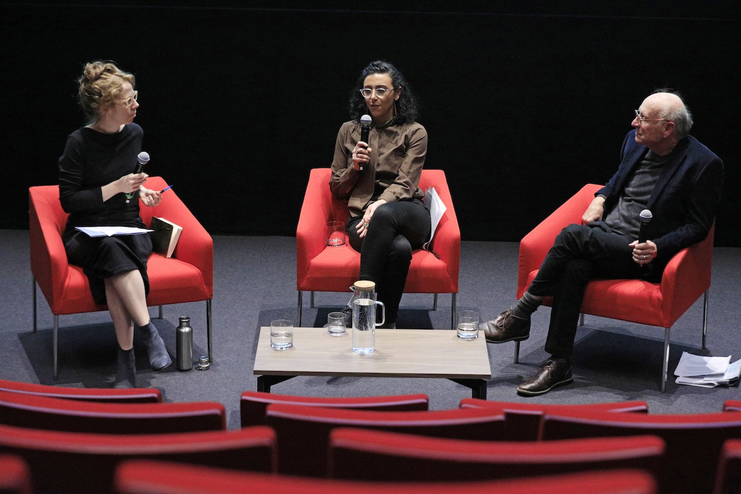 (left to right) Catherine Fennell, Nadia Gaber, and Jim Olson