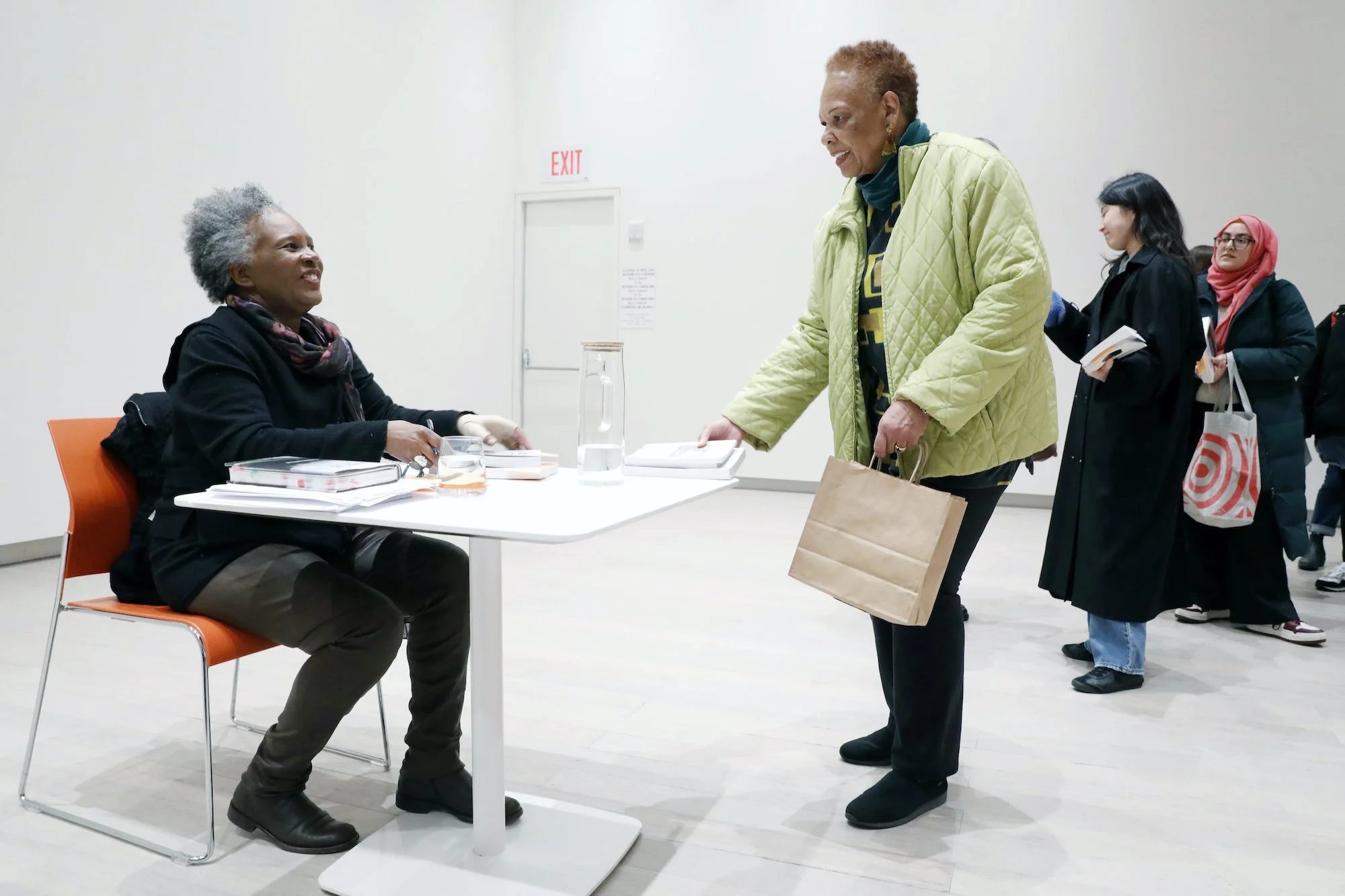 Claudia Rankine and audience member. Photos by Michael DiVito